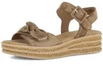 Plateausandaletten GABOR "Plateau Sandale", Damen, Gr. 35, beige (braun), Schuhe