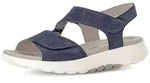 Trekkingsandale GABOR "Trekkingsandale", Damen, Gr. 37,5, blau, Schuhe