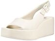 Keilsandalette H&Ouml;GL "H&ouml;gl Sandalen Glattleder", Damen, Gr. 41,5, creme,...