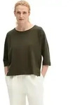 T-Shirt MARC O'POLO "aus Feinstrick-Jersey", Damen, Gr. XXS, mossy earth,