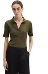 Poloshirt MARC O'POLO "mit TENCELTM Modal", Damen, Gr. S, gr&uuml;n (mossy earth),