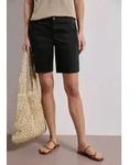 Shorts STREET ONE, Damen, Gr. 36, schwarz, Web, 97% Baumwolle, 3% Elasthan,