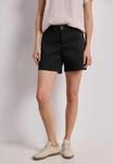 Shorts STREET ONE, Damen, Gr. 38, schwarz, Web, 97% Baumwolle, 3% Elasthan,