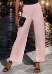 Schlupfhose LASCANA, Damen, Gr. 44/46, N-Gr, mauve, Obermaterial: 95%...