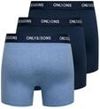 Trunk ONLY & SONS "ONSFITZ SOLID BLACK TRUNK 3PACK NOOS", Herren, Gr. XXL, 3 Stk.,
