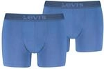 Boxershorts LEVI'S "LEVIS MEN TWILL WB BOXER BRIEF 2P", Herren, Gr. L, blau,...