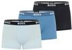 Trunk BOSS, Herren, Gr. M, 3 Stk., bunt (open blau 478), Jersey, Obermaterial: 95%