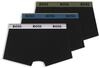 Trunk BOSS, Herren, Gr. M, 3 Stk., schwarz (schwarz 006), Jersey, Obermaterial:...