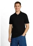 Poloshirt TOM TAILOR DENIM, Herren, Gr. M, schwarz, Single Jersey,...