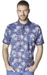 Poloshirt CASAMODA "CASAMODA Polo-Shirt Print", Herren, Gr. XL, blau...