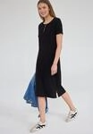 Midikleid STREET ONE STUDIO, Damen, Gr. 40, EURO-Gr&ouml;&szlig;en, schwarz, Web, 95%