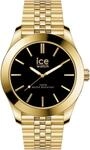 Quarzuhr ICE-WATCH "ICE steel - Small - 3H", gold (goldfarben, schwarz),