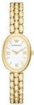 Quarzuhr EMPORIO ARMANI "SINFONIA", gelbgoldfarben, Armbanduhren, Damen, Quarzuhr,