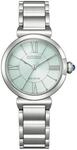 Solaruhr CITIZEN "Citizen L", silberfarben, gr&uuml;n, Armbanduhren, Damen, Armbanduhr,