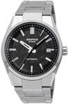 Automatikuhr CASIO EDIFICE, edelstahlfarben, schwarz, Armbanduhren, Herren,