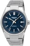 Automatikuhr CASIO EDIFICE, edelstahlfarben, blau, Armbanduhren, Herren,