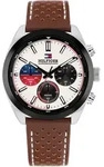 Chronograph TOMMY HILFIGER "Hudson", braun, creme, Armbanduhren, Herren,...
