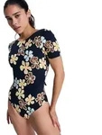 Badeanzug ROXY "Sun Babe", Damen, Gr. L, bunt (anthrazit nostalgic feels),...