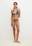 Bikini-Hose MARC O'POLO "Abstract Floral AOP", Damen, Gr. L, N-Gr, schwarz-wei&szlig;