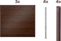Alberts Dichtzaun "Palitio, Profilh&ouml;he 150 mm" Aluminium, verschiedene Dekore...