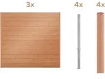 Alberts Dichtzaun "Palitio, Profilh&ouml;he 150 mm" Aluminium, verschiedene Dekore...