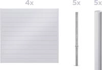 Alberts Dichtzaun "Palitio, Profilh&ouml;he 150 mm" Aluminium, verschiedene Dekore...