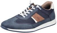 Slip-On Sneaker RIEKER, Herren, Gr. 41, blau kombiniert, Lederimitat, Schuhe,