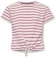 KIDS ONLY T-Shirt "KOGJANA SS STRIPED KNOT TOP JRS" mit coolem Knotendetail