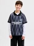 Jack & Jones Junior T-Shirt "JCOBREEZE FOOTBALL AOP MESH TEE SS JNR"