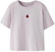T-Shirt NAME IT "NMFVICTORIA SS NREG TOP", M&auml;dchen, Gr. 92, lavender fog