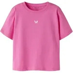 T-Shirt NAME IT "NMFVICTORIA SS NREG TOP", M&auml;dchen, Gr. 92, strawberry moon