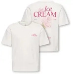 T-Shirt KIDS ONLY "KOGHELEN LIFE S/S LOOSE TEE JRS NOOS", M&auml;dchen, Gr. 110/116,