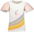 T-Shirt BLUE SEVEN, M&auml;dchen, Gr. 98, bunt (wei&szlig;), Single Jersey;T&uuml;ll,