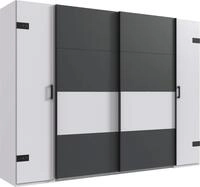 Wimex Kleiderschrank "Stockholm, rustikale Optik im Industrial Design, Made in