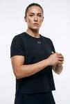 Laufshirt UNDER ARMOUR "UA VELOCITI SHORTSLEEVE", Damen, Gr. L, schwarz,, reflective,