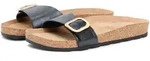 Pantolette TOMMY HILFIGER "TH CLASSIC CORK SANDAL PEARL LTH", Damen, Gr. 42,...