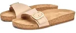 Pantolette TOMMY HILFIGER "TH CLASSIC CORK SANDAL PEARL LTH", Damen, Gr. 38,...