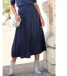 Maxirock LASCANA, Damen, Gr. 36, blau, Web, Obermaterial: 100% Polyester,...