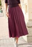 Maxirock LASCANA, Damen, Gr. 44, lila (bordeaux), Web, Obermaterial: 100%...