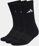 Sportsocken ADIDAS PERFORMANCE "C ESS CRW 3P", Damen, Gr. XXL (49/51), schwarz,