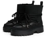 Winterboots TOMMY HILFIGER "REAL SHEARLING LACEUP SNOWBOOT", Damen, Gr. 37,...