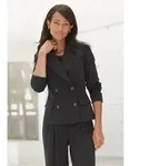 Kurzblazer LASCANA "mit zweireihiger Knopfleiste und Taschen", Damen, Gr. 44,