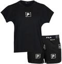 Shorty FILA "WOMAN JERSEY PYJAMAS", Damen, Gr. S, schwarz, Jersey,...