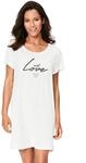 Sleepshirt S.OLIVER, Damen, Gr. 40/42, N-Gr, schwarz (schwarz gemustert), Single