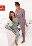 Vivance Dreams Pyjama Packung, 2 St&uuml;ck, 4 tlg. mit Sternenprint