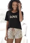 Vivance Dreams Shorty Set, 2 tlg. mit malerischem Fischgrat-Muster