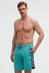 Badeshorts CAMP DAVID, Herren, Gr. XXL, Normalgr&ouml;&szlig;en, blau (island gr&uuml;n),
