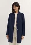 Wollmantel BUGATTI "Regular Fit", Damen, Gr. 34, 390, marine, 100% Wolle, unifarben,