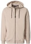 Sweatjacke CASAMODA "CASAMODA Sweatjacke uni", Herren, Gr. M, beige, 60%...