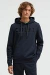 Kapuzensweatshirt CAMP DAVID, Herren, Gr. S, blau, Jersey, Material: 70%...